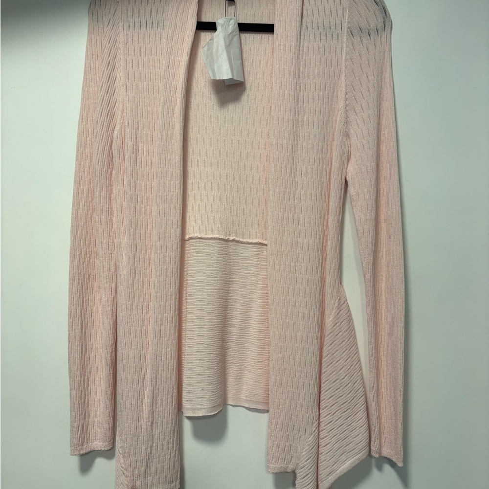White House Black Market Light Pink Cardigan
